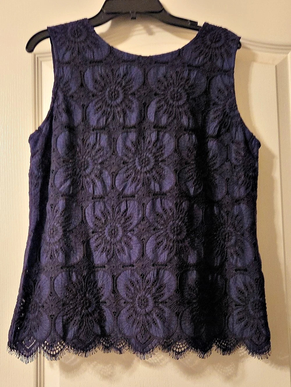 Banana Republic Floral Lace Tank Top in Purple Size XS